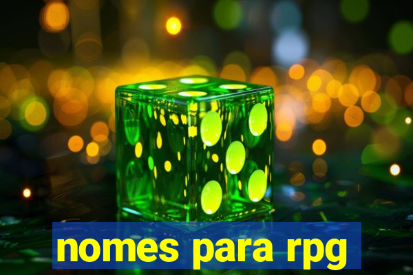 nomes para rpg